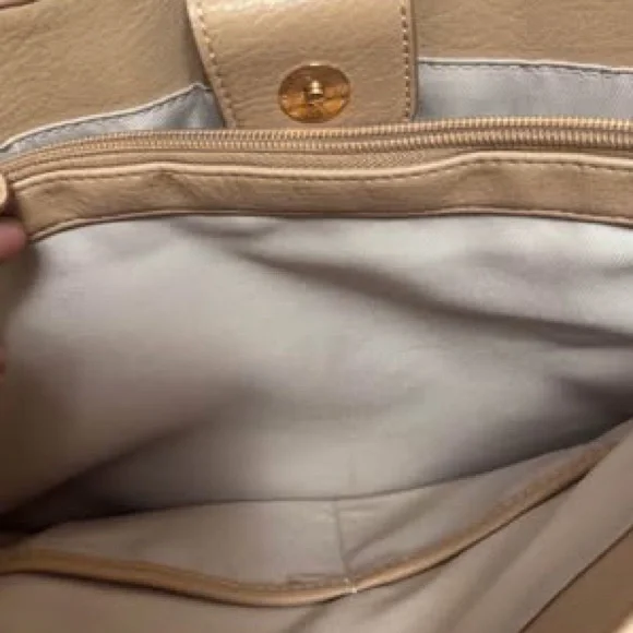 LC Lauren Conrad Floral Beige and Pink Shoulder Bag - Picture 6 of 9